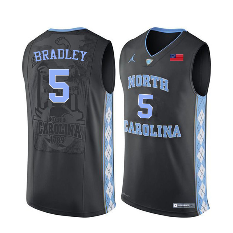 Men North Carolina Tar Heels #5 Tony Bradley College Basketball Jerseys Sale-Black - Click Image to Close